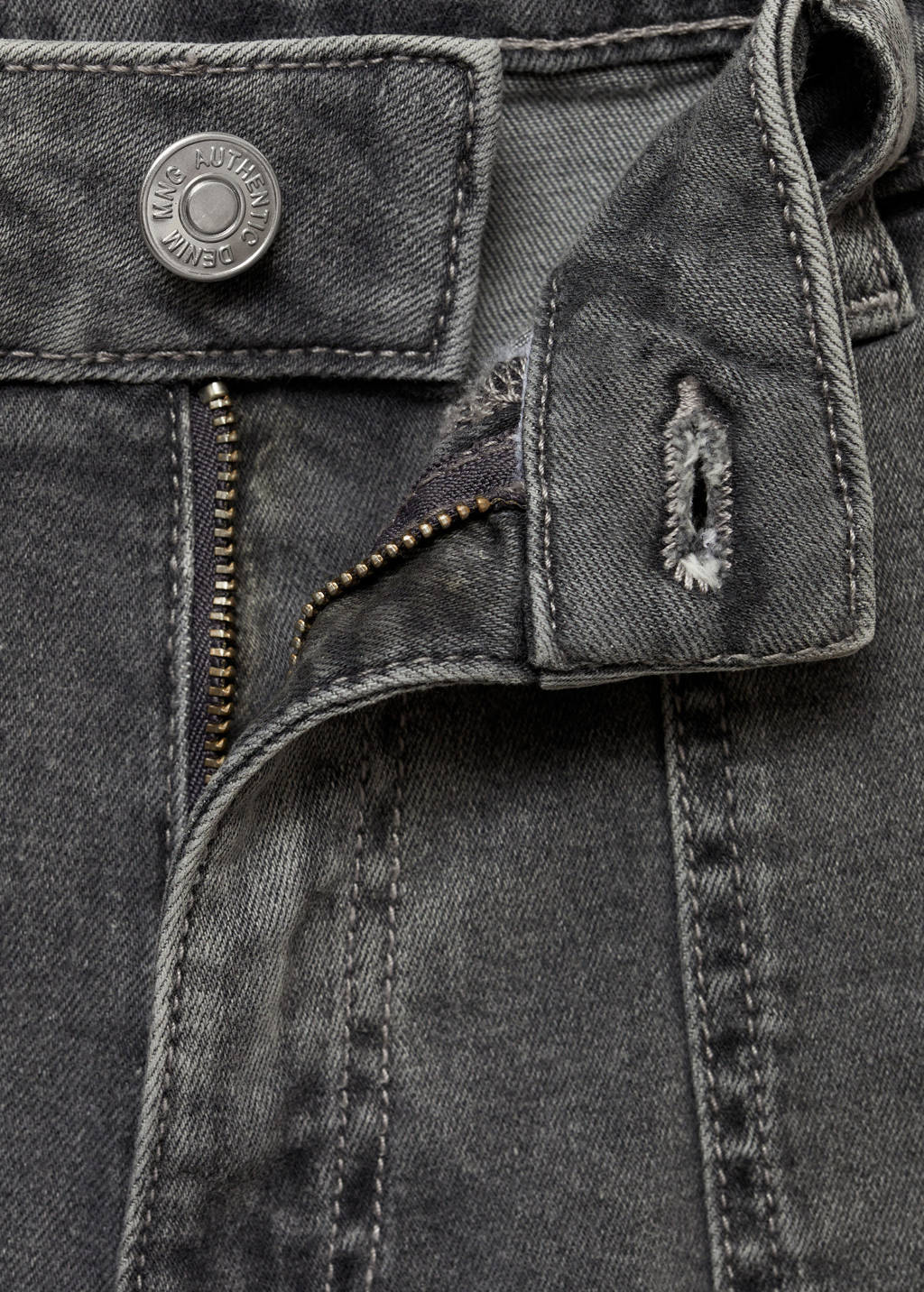 MANGO TEEN regular grey denim