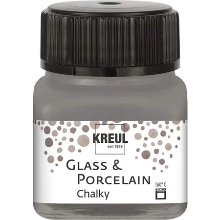 KREUL Glass & Porcelain Chalky, smoky stone, 20 ml
