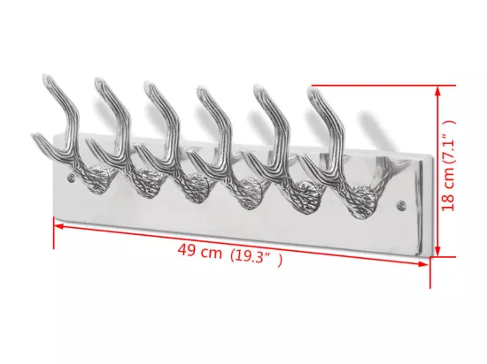 Cintre/portemanteau en aluminium Argent