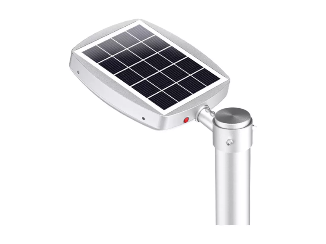 Lampadaire solaire LED 3000lm crépuscule+pir+télécommande