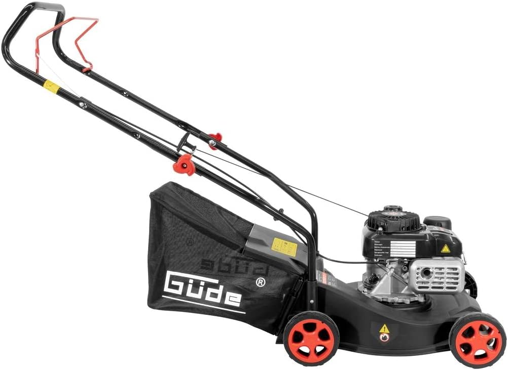 Güde 95441 Rasenmäher ECO Wheeler 412.1 P (4-Takt Power-Engine Motor, 1,8/2,45 (kW/PS), Schnittbreite 410 mm), Schwarz
