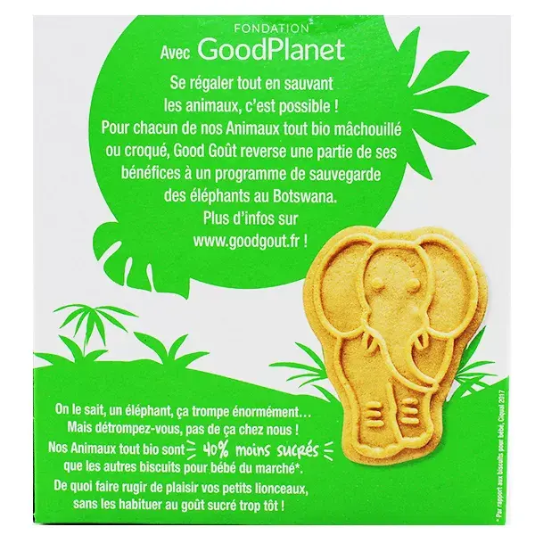 Biscoitos Animais Good Goût +10m Limão Bio 80g