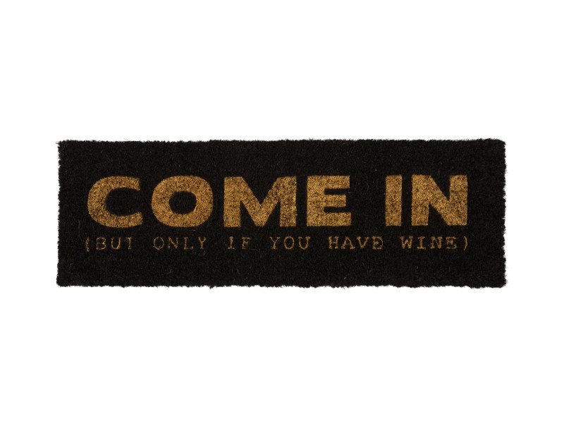 Doormat Come In (But Only If You Have Wine) Gold