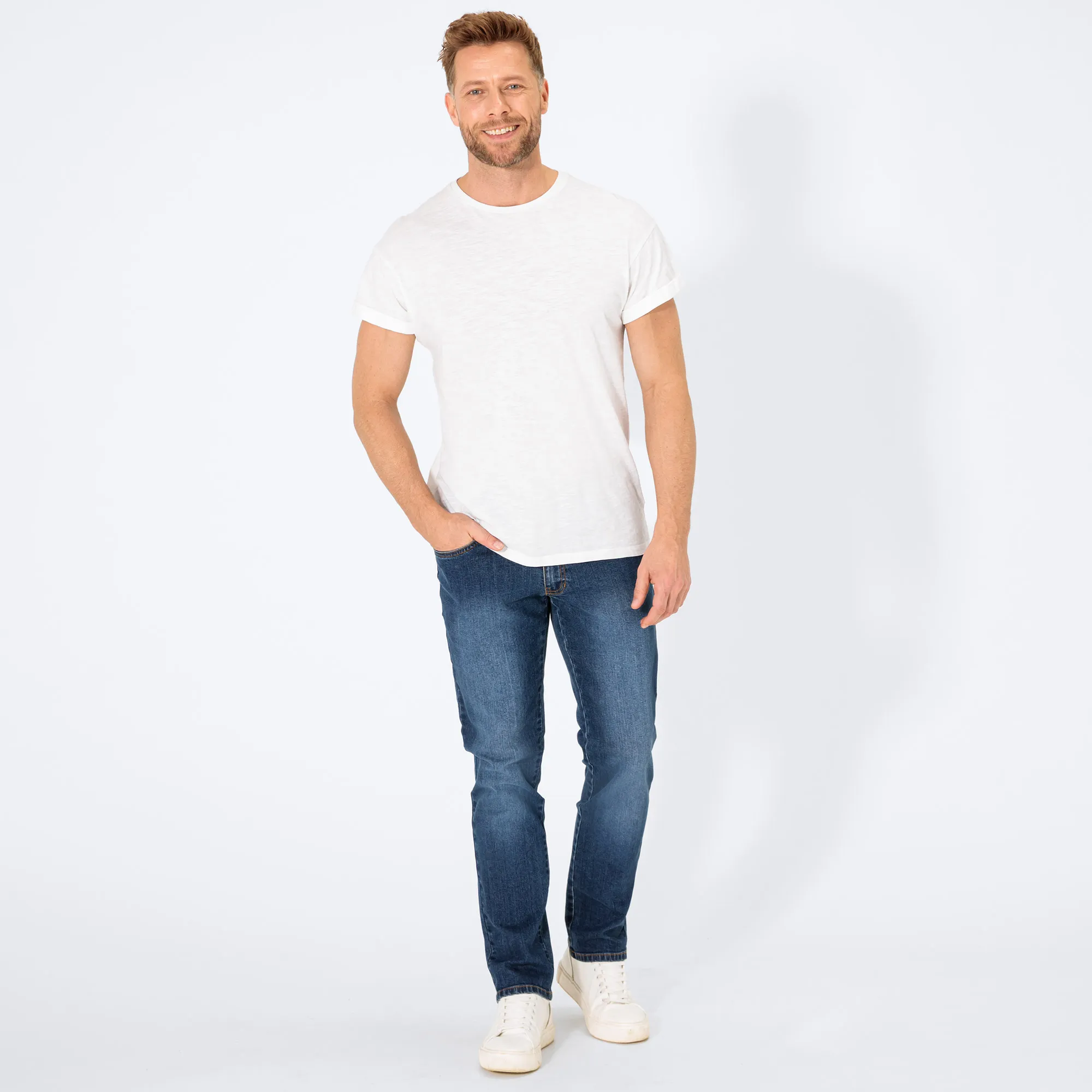Herren-Jeans mit geradem Schnitt