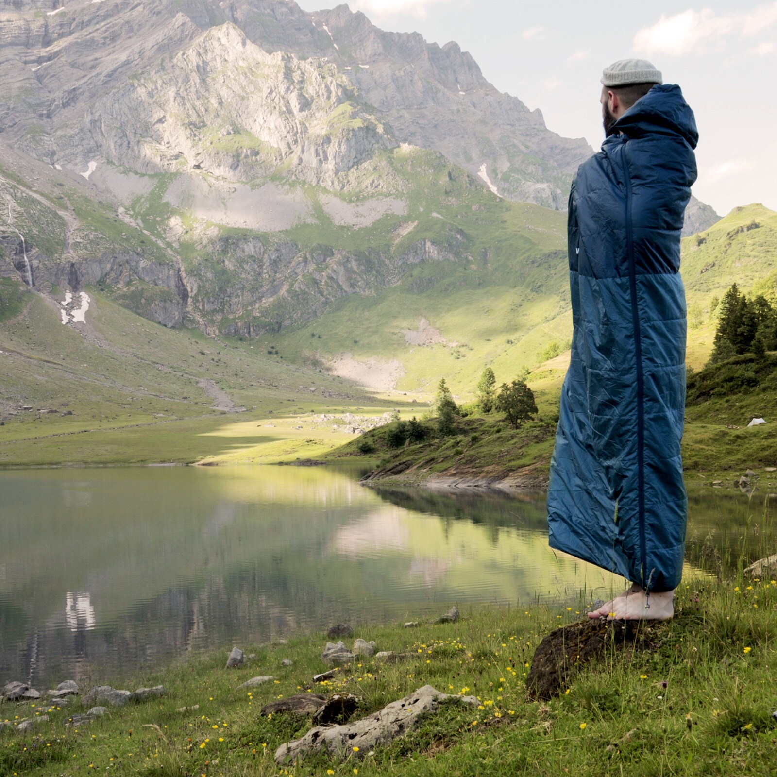 WECHSEL Deckenschlafsack Blues Summer Camping Trekking Sommer Schlafsack -5°C Größe: M