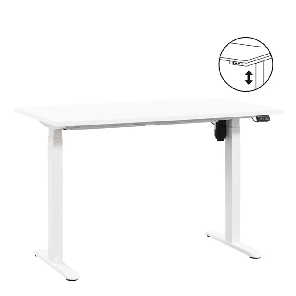Bureau Homeworx zit/sta elektrisch verstelbaar - wit/wit - 75/118x120x70 cm