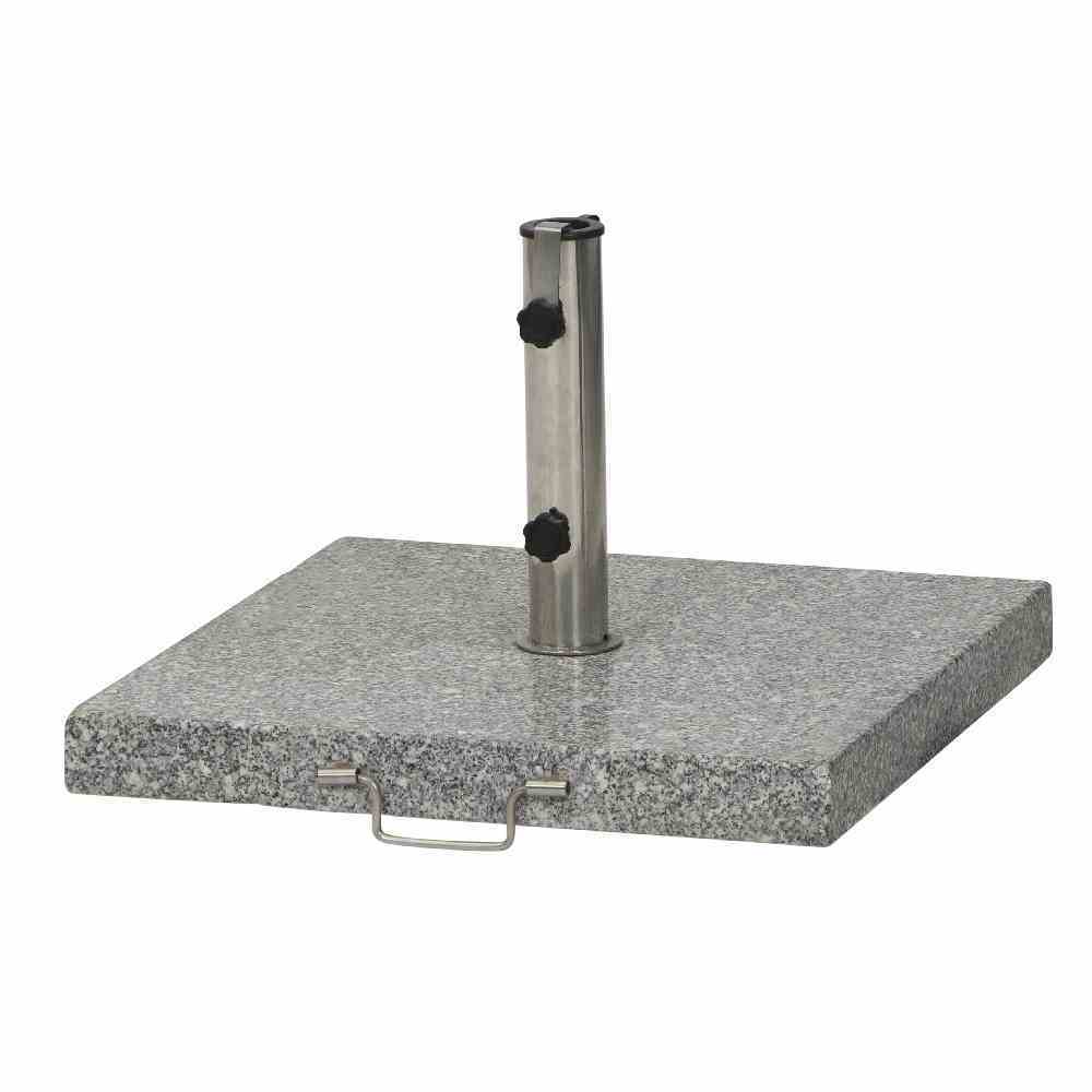 Granitständer - silber - eckig - 45 kg