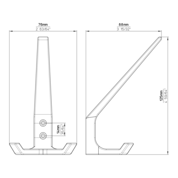 Siro jashaak dubbel Marielle RVS look aluminium