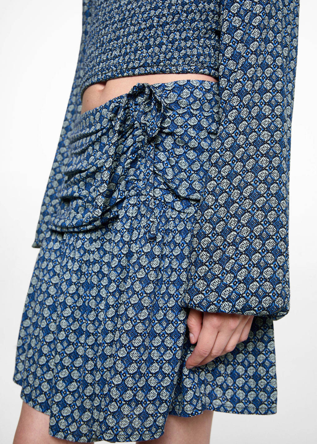 MANGO TEEN korte rok marine