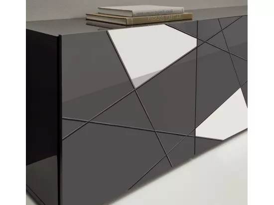 Meuble TV FLAMINIA gris
