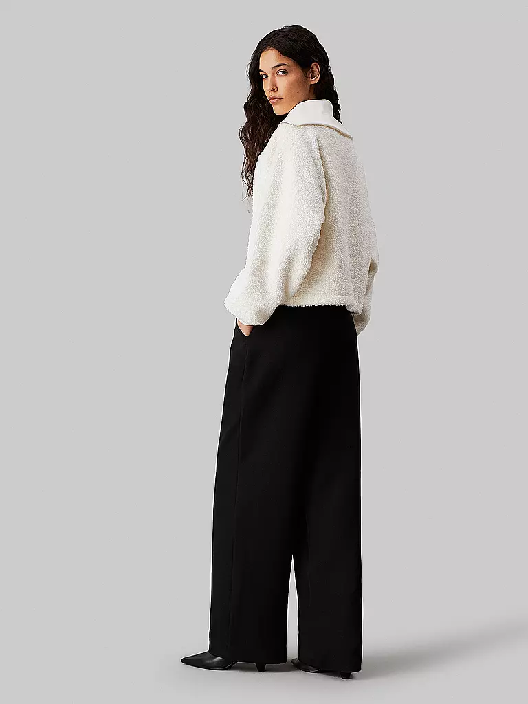 CALVIN KLEIN JEANS Jacke in Felloptik creme