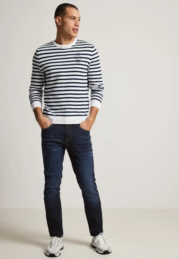 Slim Fit Jeans - indigo blue stone wash