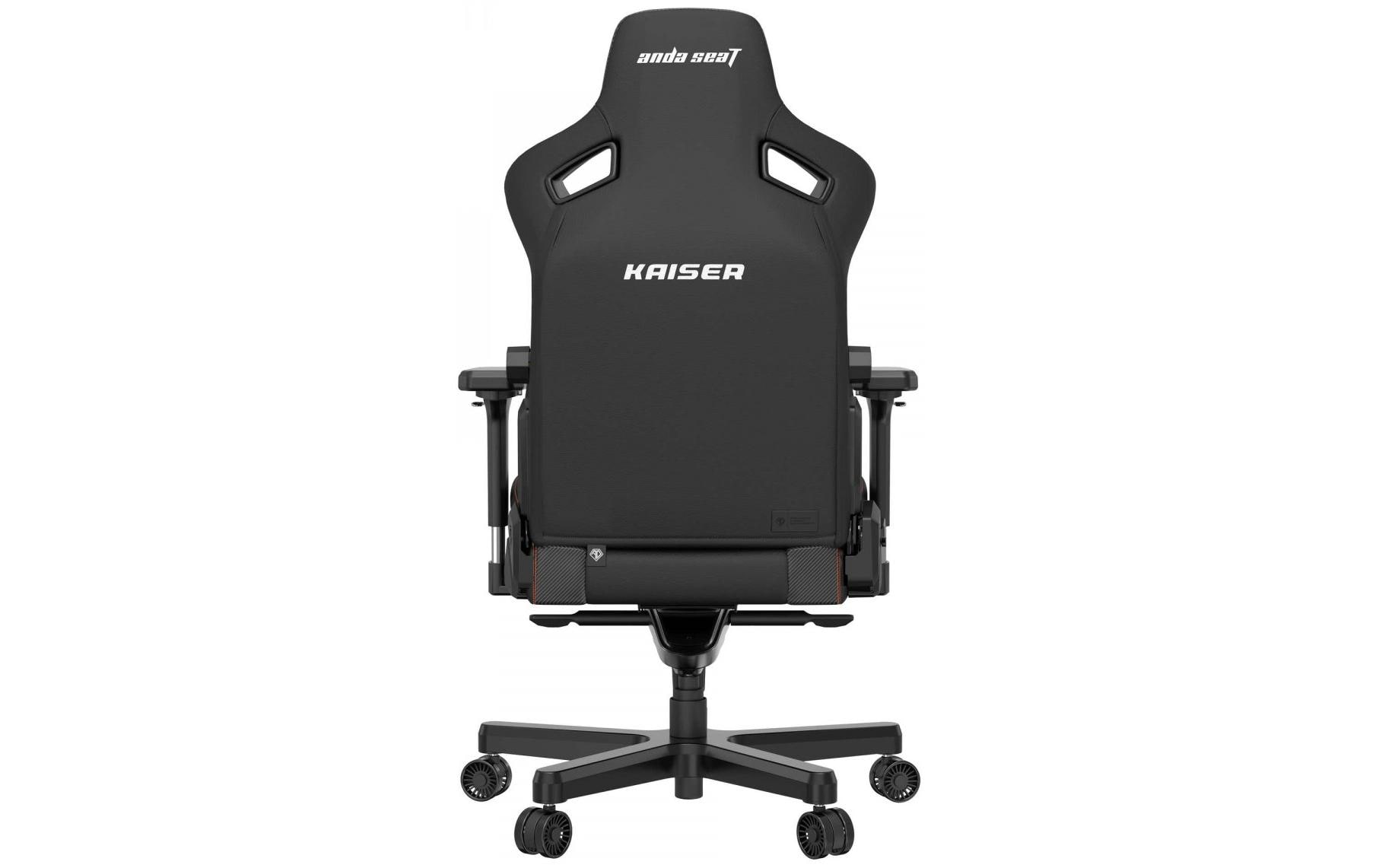 Gaming-Stuhl Kaiser 3 XL Schwarz<br>Gaming-Stuhl aus Kunstleder und mit einer Belastbarkeit von bis zu 180 kg