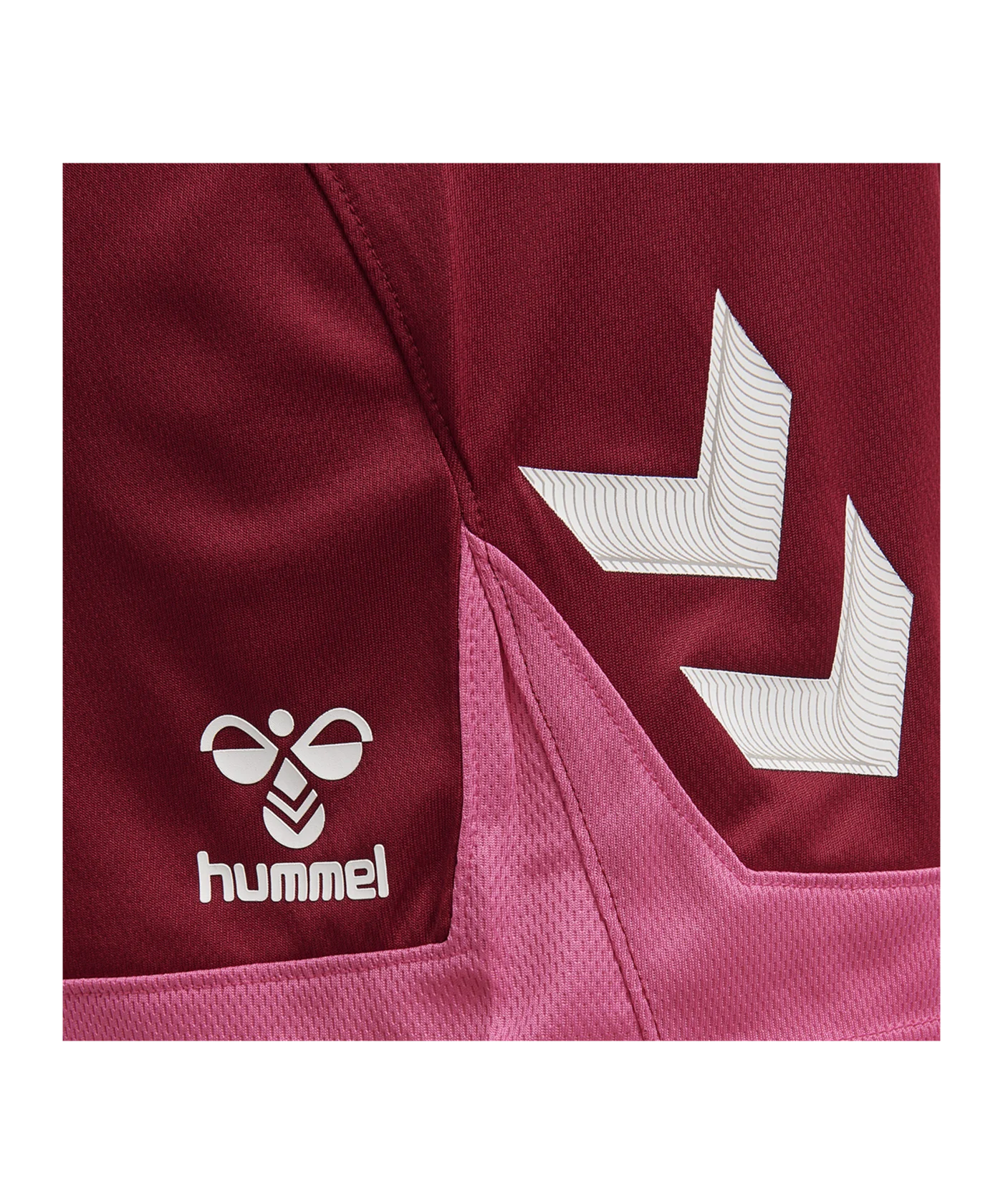 Hummel Lead Poly Shorts Damen Rot F3584