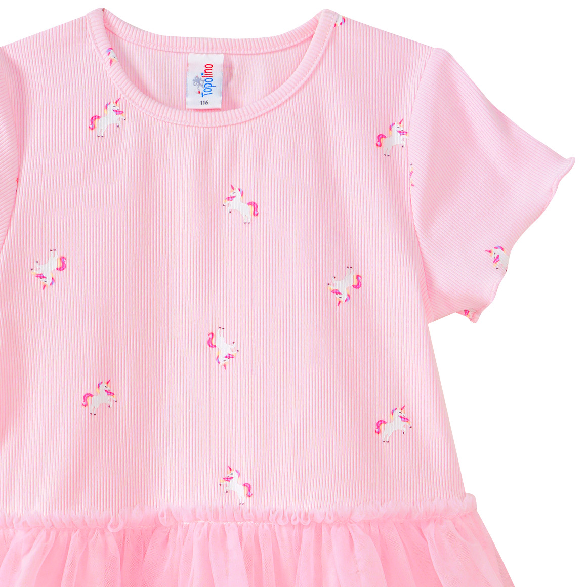 Topolino Mädchen Kleid mit Tüllrock rosa