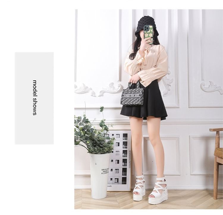 Vindler - Platform Wedge Plain Sandals