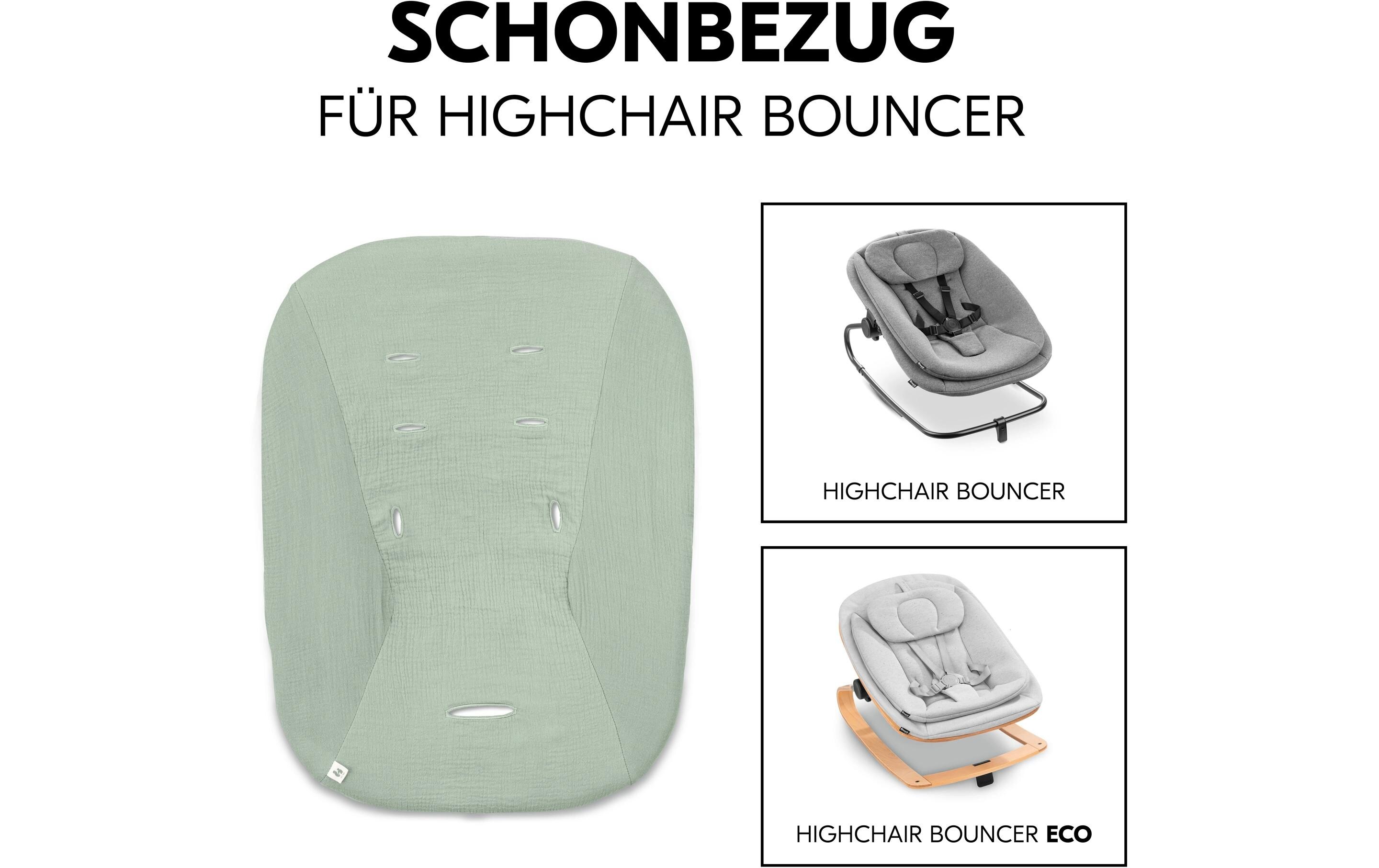 Hochstuhl Bouncer Bezug SageAtmungsaktiver Baumwollbezug für Babywippen
