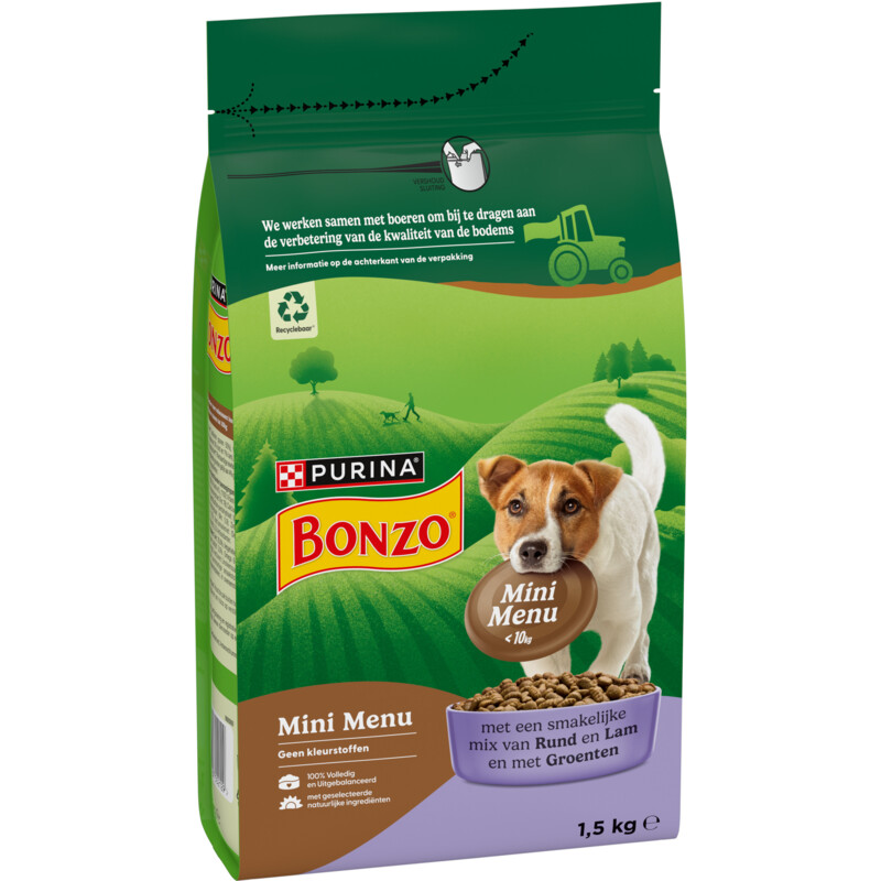 Bonzo Mini menu adult rund en lam
