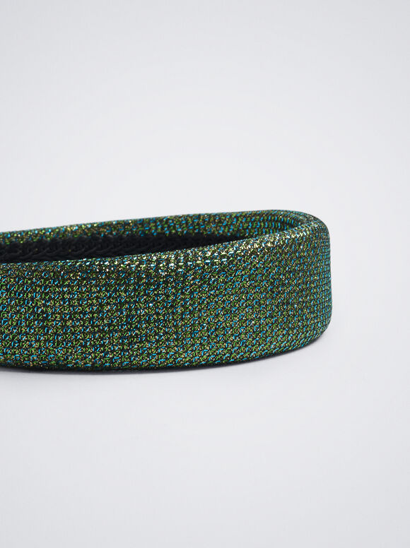 Diadema de Brilho Amplo - Verde