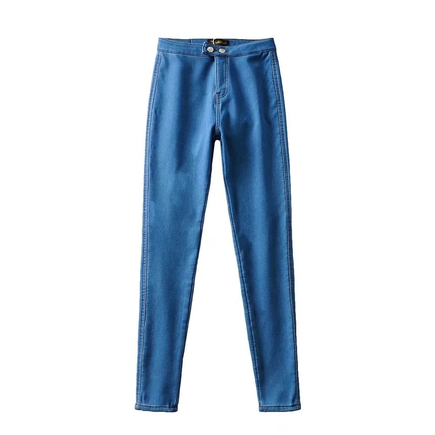 Reknovine - Lage taille fleece gevoerde jeggings