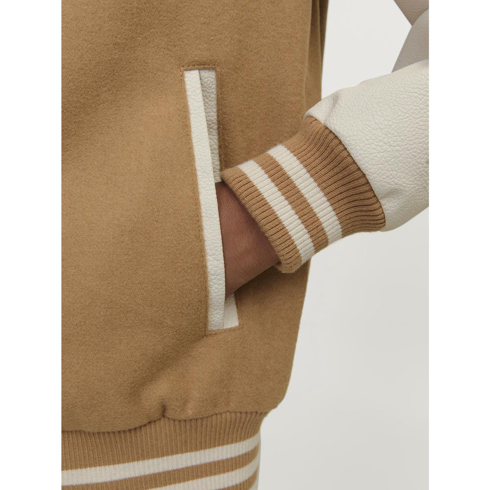 Køb Jack & Jones Junior Forest River Carter Varsity Uld Blanding Bomber Jakke