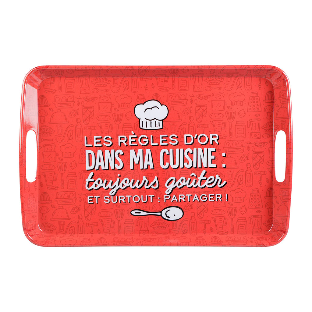 Plateau GRAPHIK mélamine 46x31cm