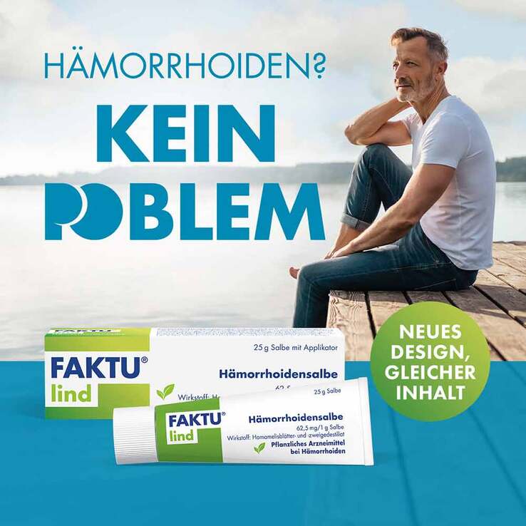 FAKTU lind Hämorrhoidensalbe mit Hamamelis, 50 g