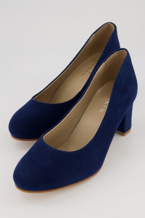 Pumps, Veloursleder, Weite H