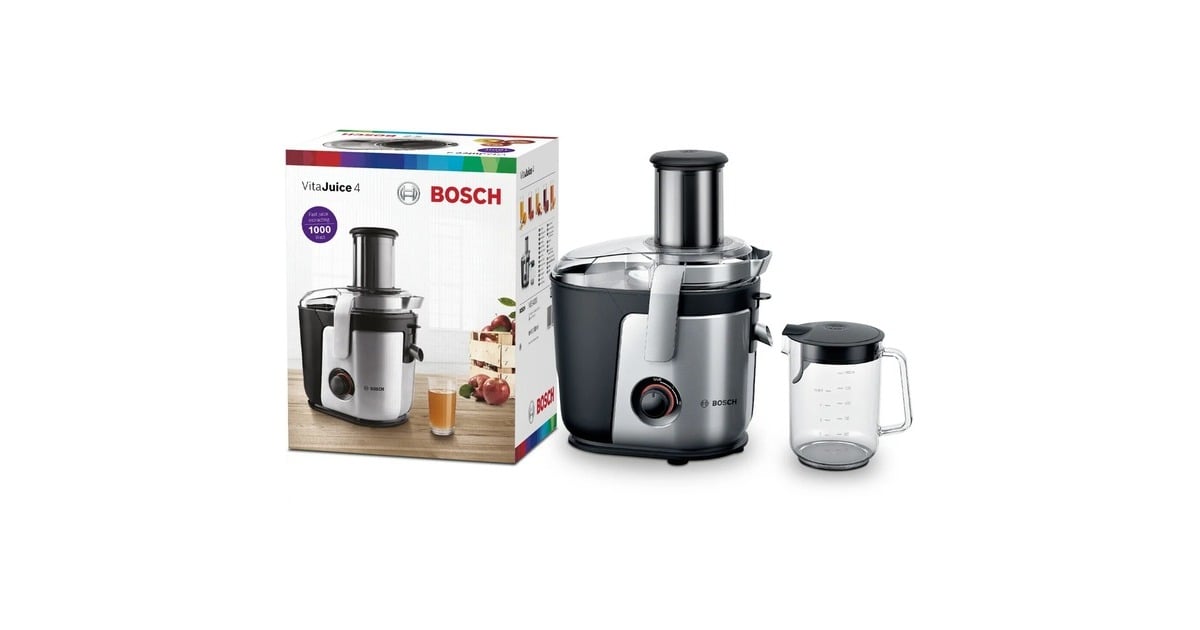 BoschSapcentrifuge VitaJuice 4 1000 W  (Zilver/zwart)