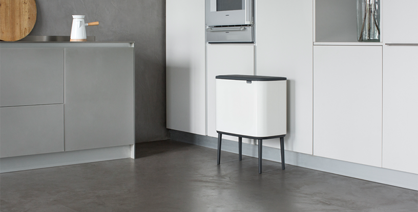 Bo Touch Bin, met 2 binnenemmers, 11   23 liter - White
