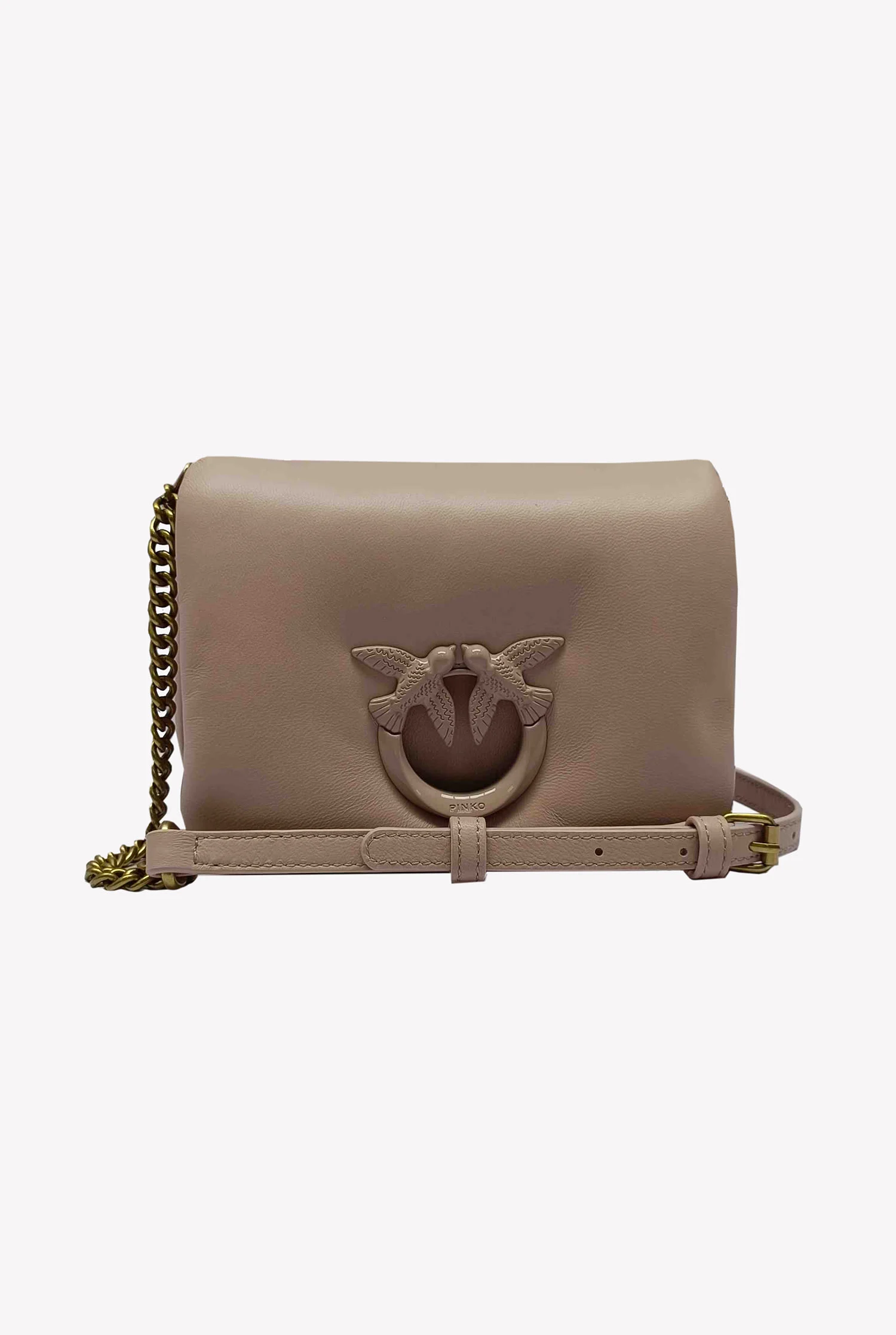 Baby love bag click puff pinko galleria | Beige