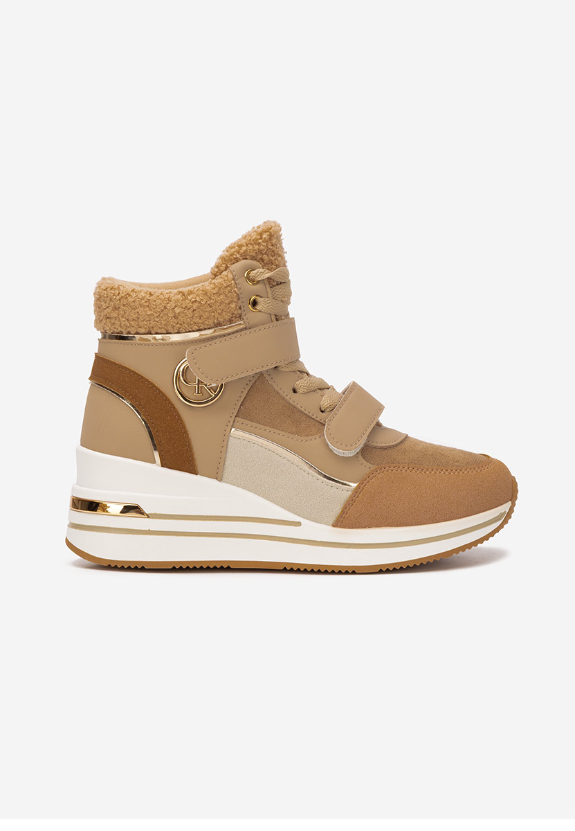 Baskets montantes kaki Velaris
