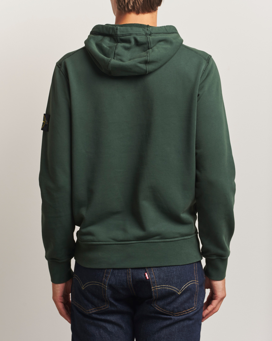 Stone Island Garment Dyed Fleece Hood Juniper
