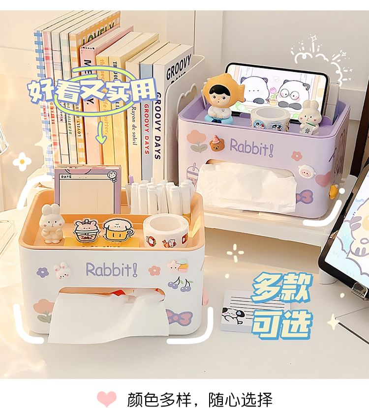 Baburu - Plastic tissuedoos met sticker
