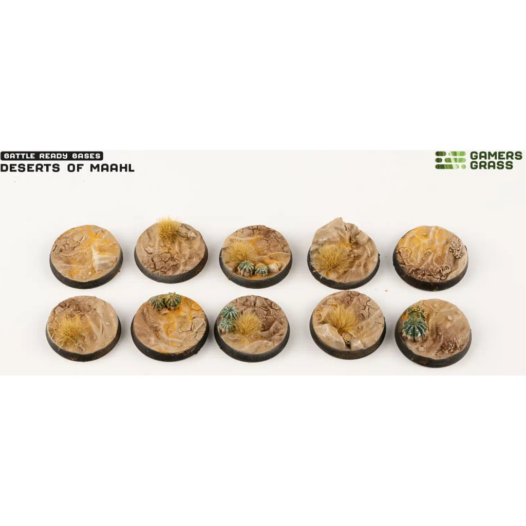 Deserts of Maahl Bases - Round 25mm (x10)