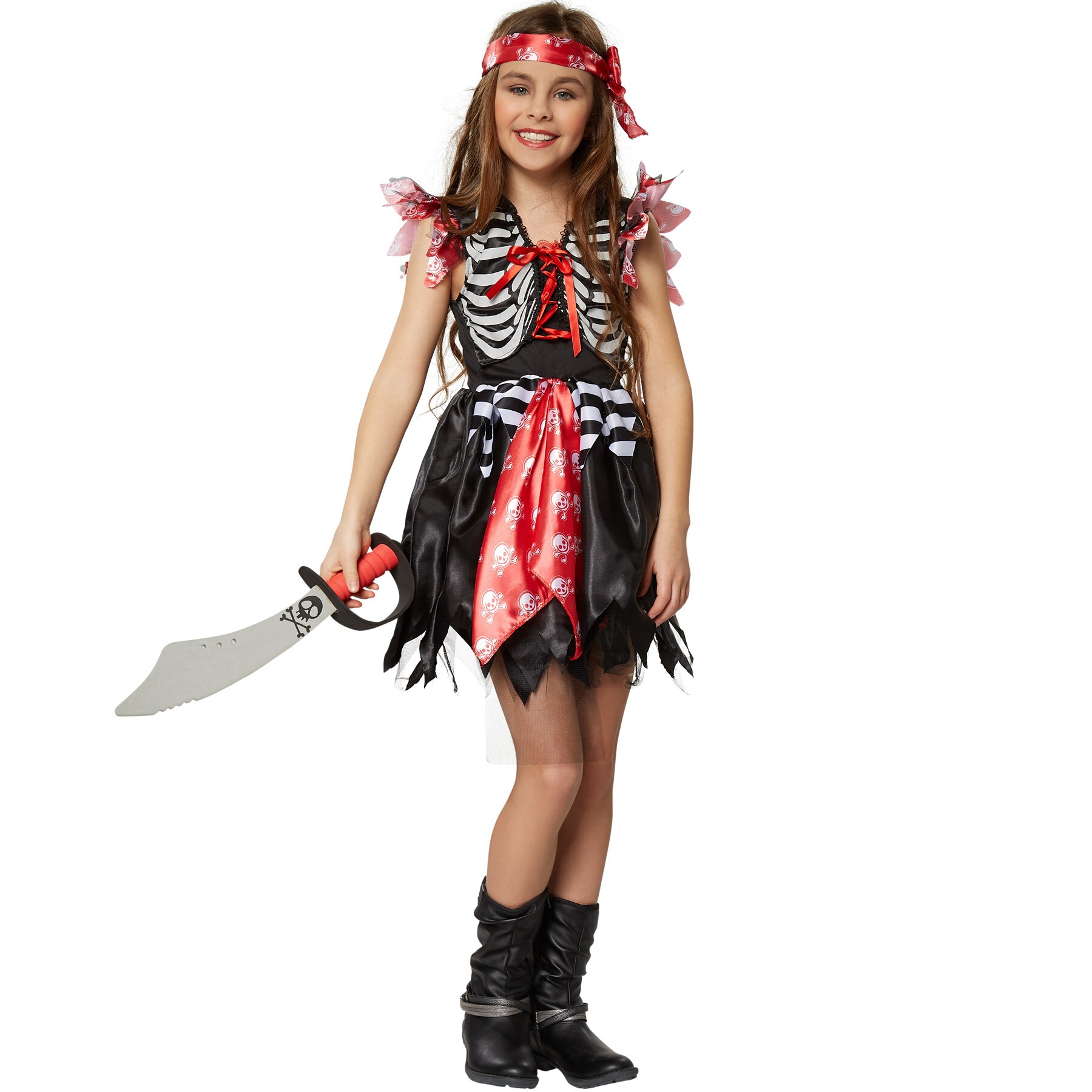 tectake® Mädchenkostüm Piratenprinzessin