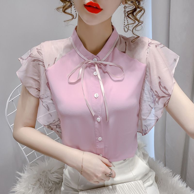 Sienne - Bloemenblouse met kapmouwen
