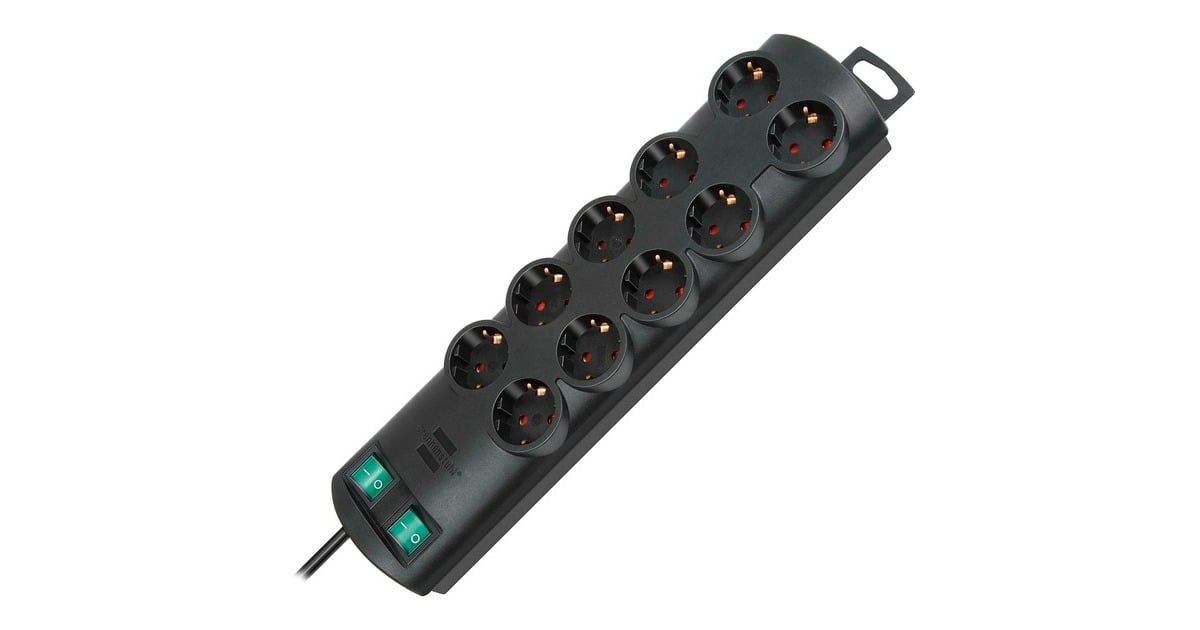 BrennenstuhlPrimera Line Stekkerdoos 10x stekkerdoos  (Zwart, Voor 10 stekkers)