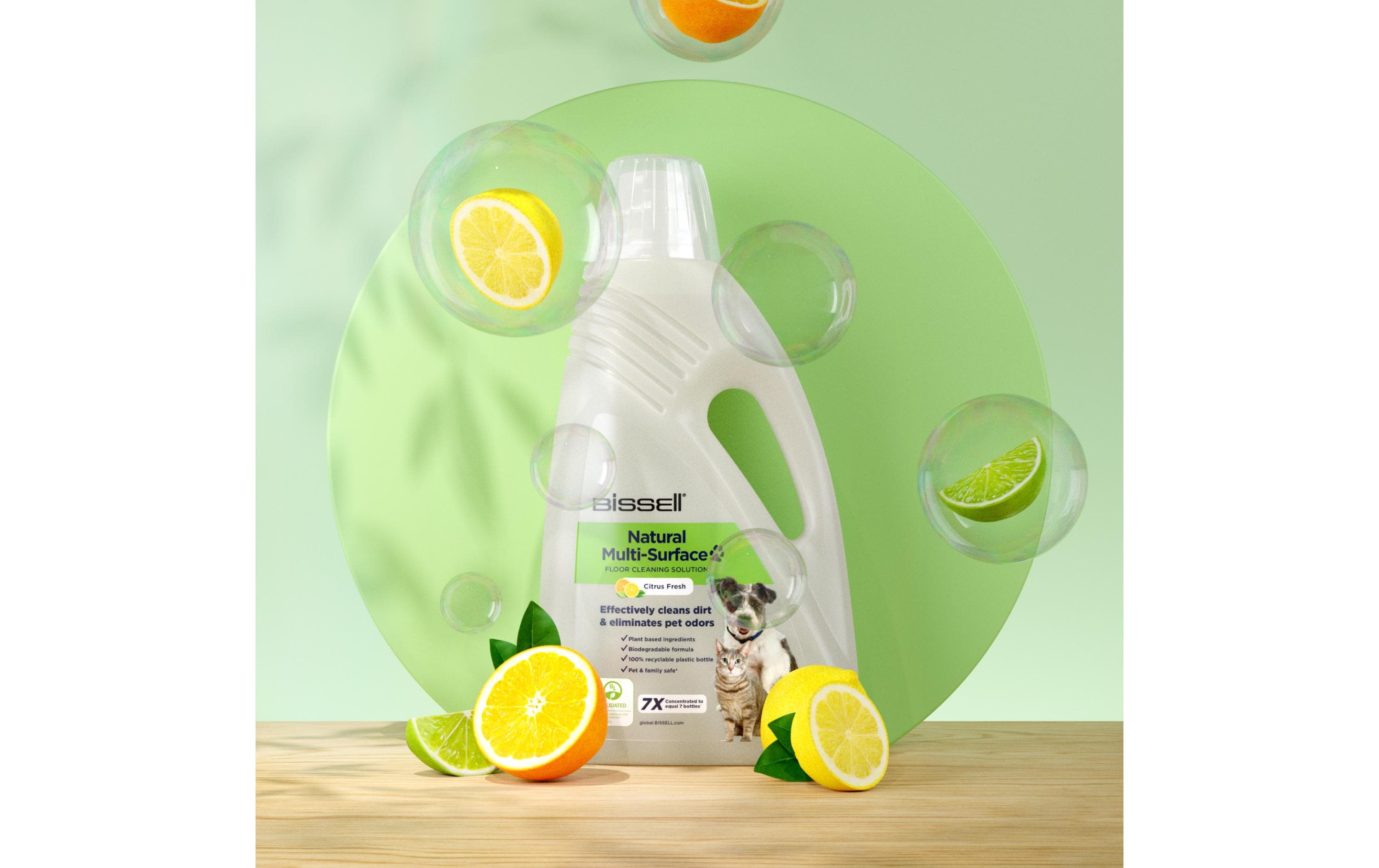 Bodenreiniger Natural Multi-Surface Pet 2 lPet-Reinigungsmittel für harte Oberflächen