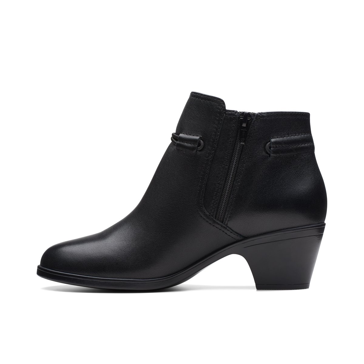 CLARKS-Emily2_kayli-Bottillon - Talon Cône - Noir