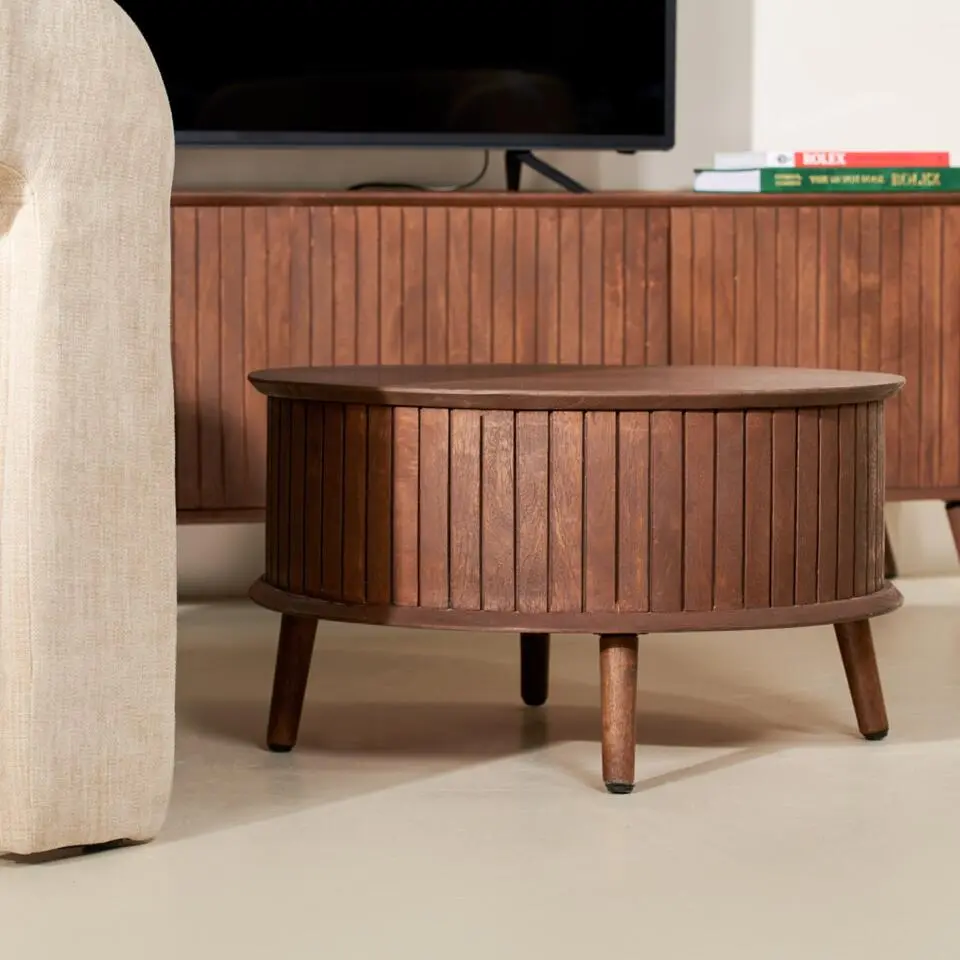 Vida Salontafel Tabacco - Ø65cm