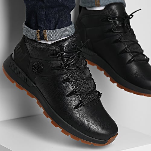 Baskets Sprint Trekker Mid A2PB4 Black Full Grain