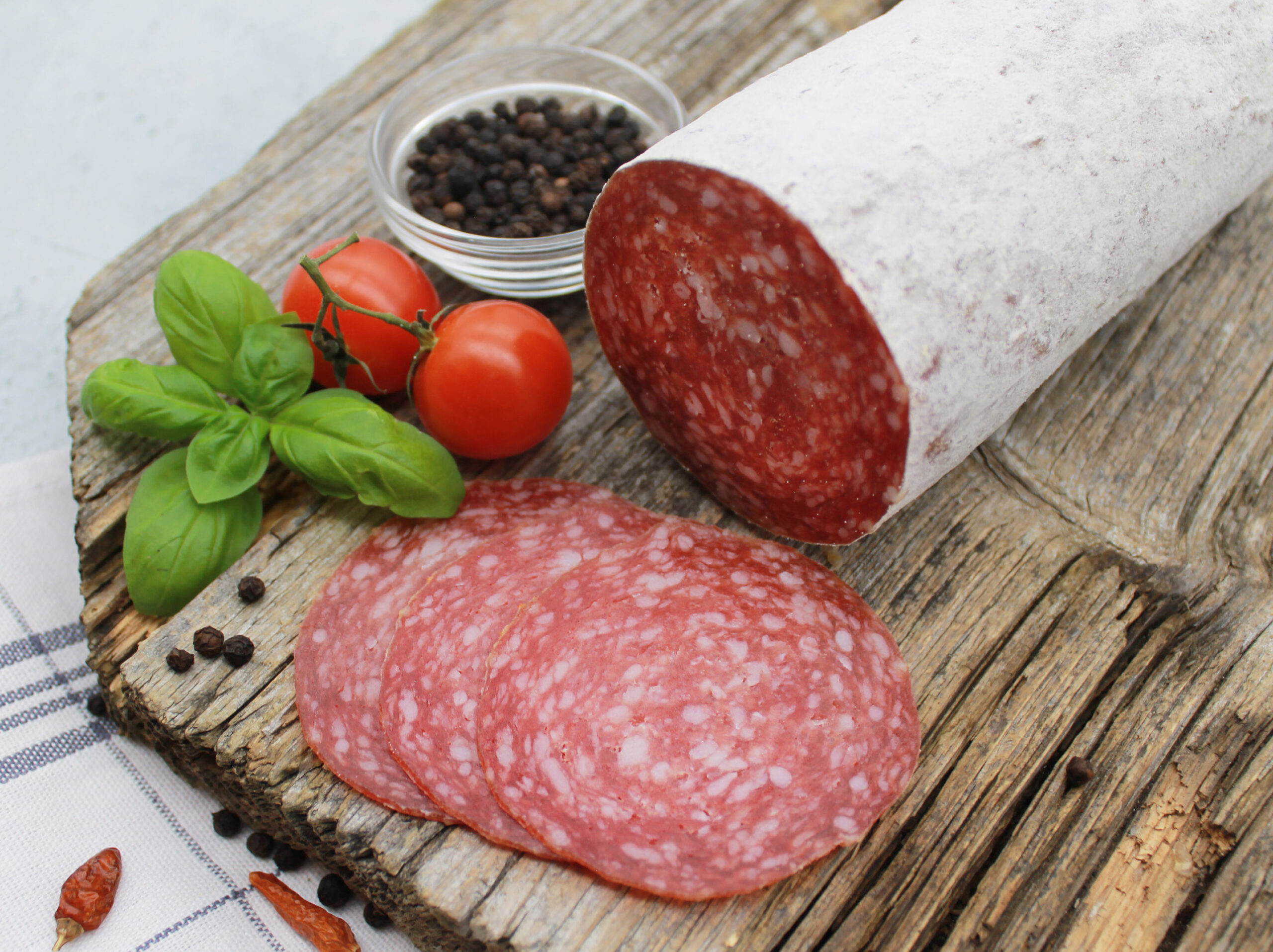 Mailänder Salami | aufgeschnitten | ca. 250 gr.
