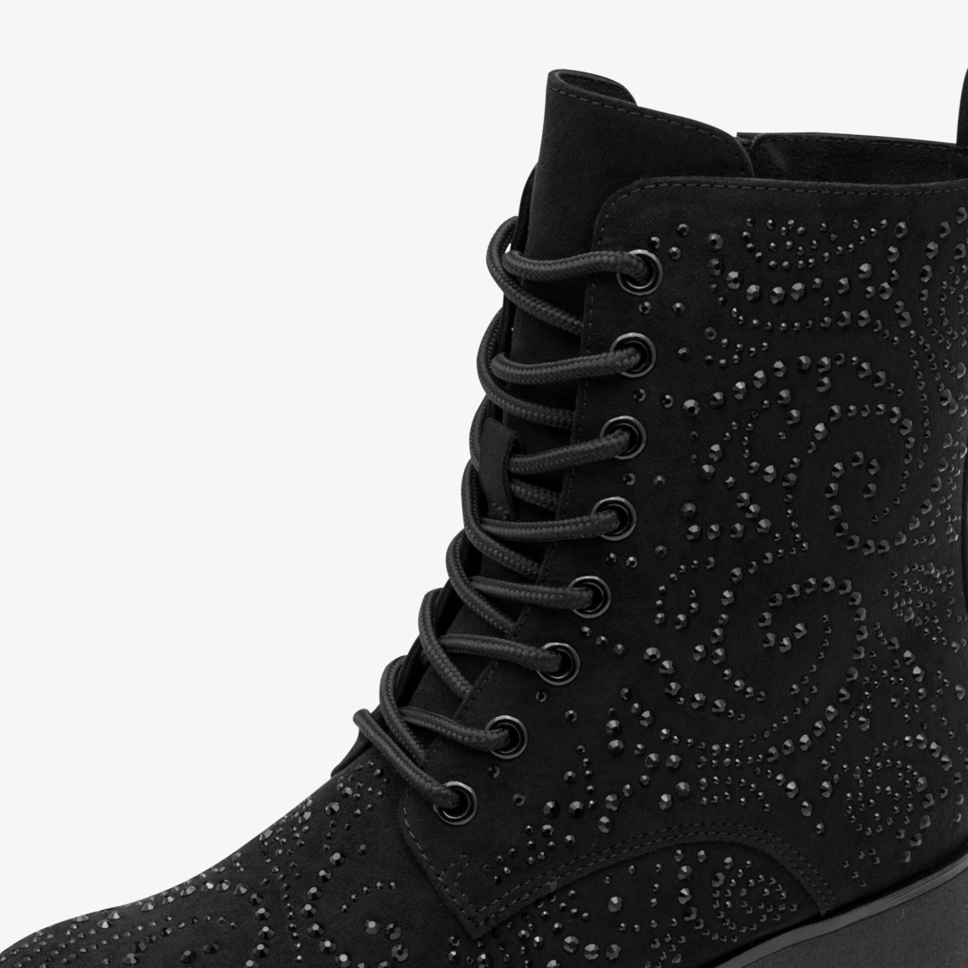 MARCO TOZZI Damen Schnürstiefeletten schwarz