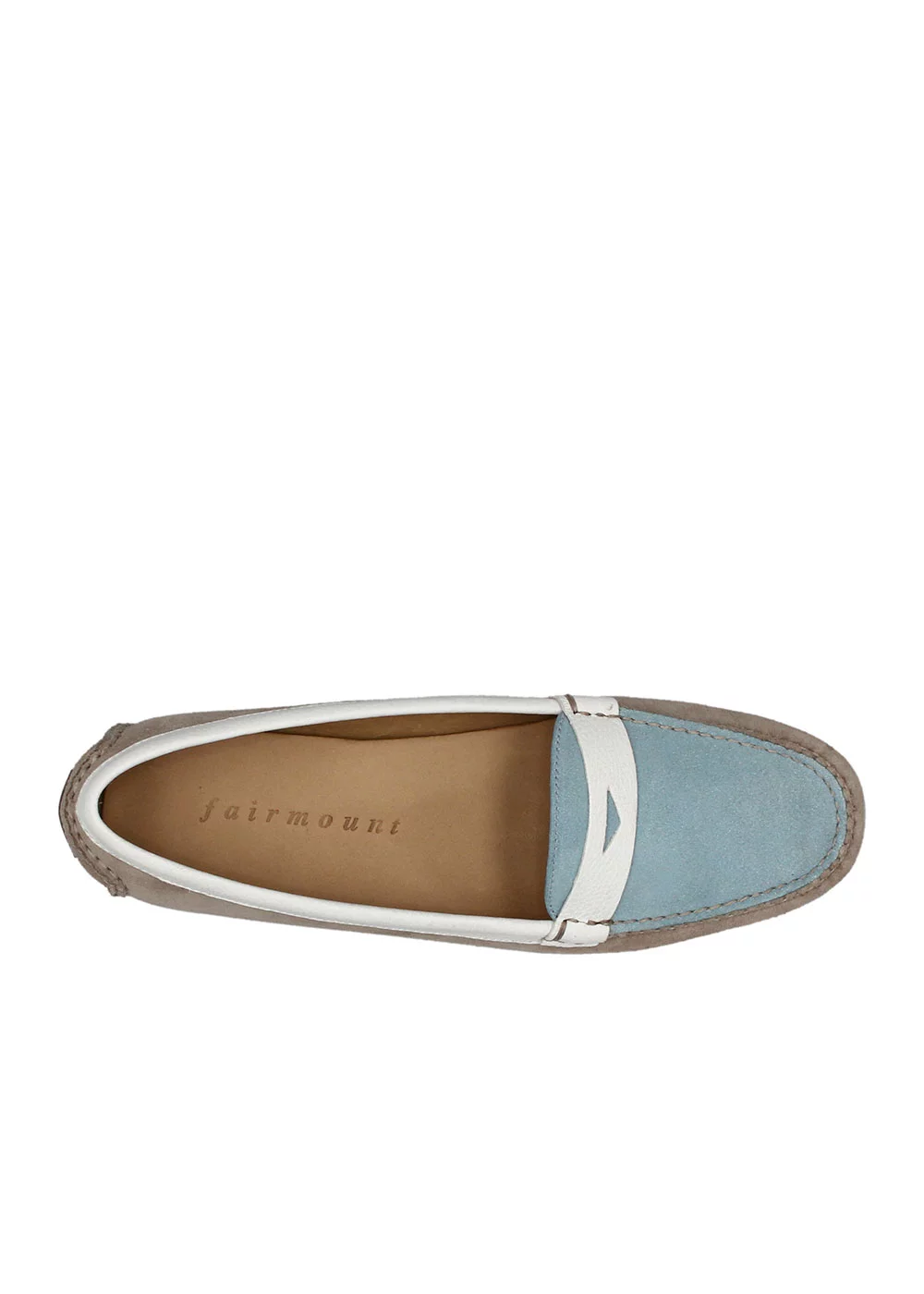 MOCASSIN W PENNY MOC TRICOLORE VELOURS