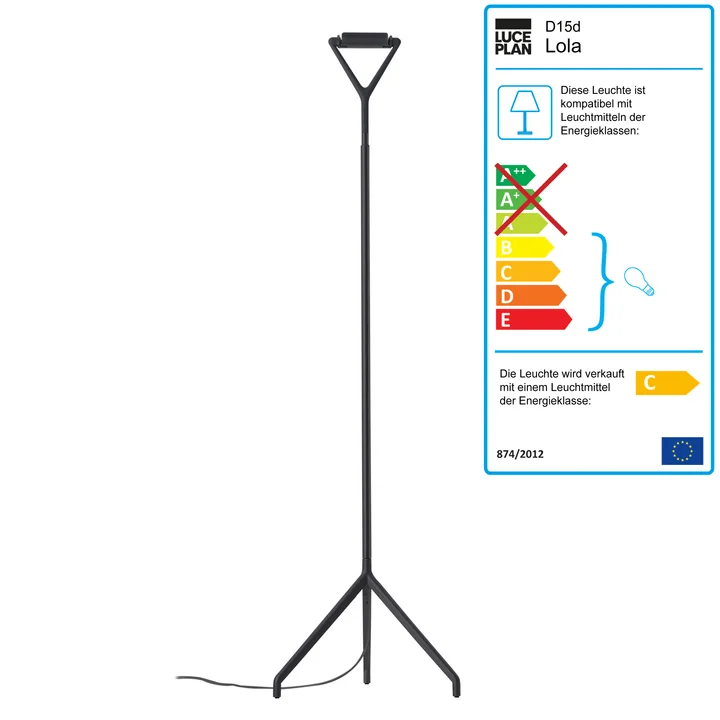 Luceplan - Lola Stehleuchte D15 ND, Aluminium
