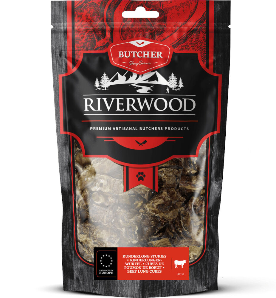 Riverwood Butcher Shop Series Runderlong - Hondensnack - 150 Gram - rund