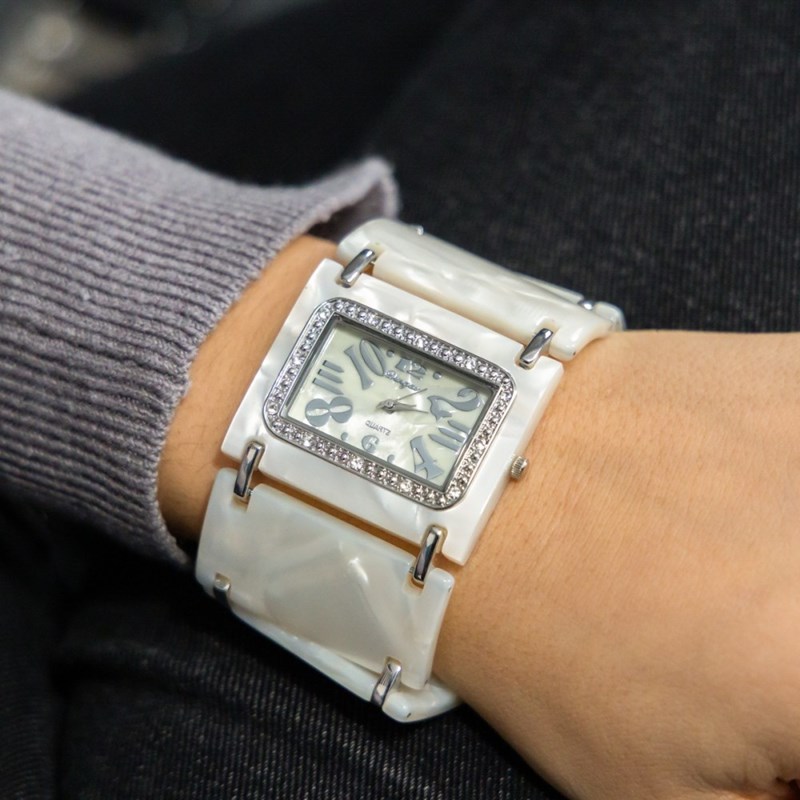 Montre Femme CHTIME bracelet Acier Blanc