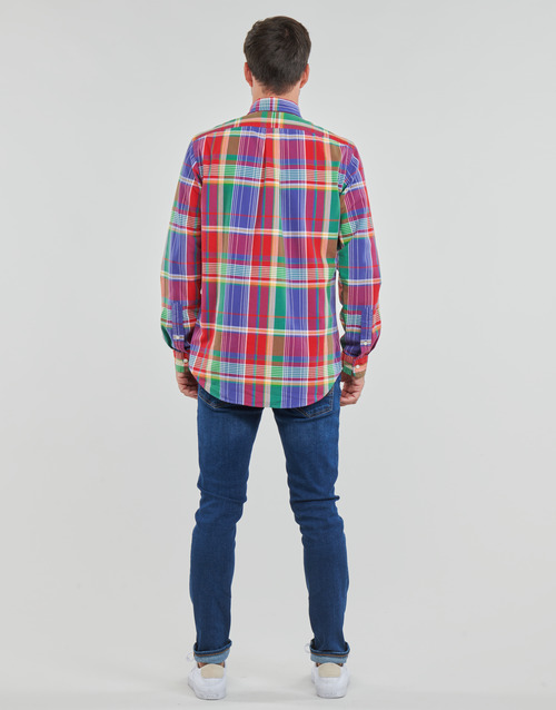 Polo Ralph Lauren - CUBDPPCS-LONG SLEEVE-SPORT SHIRT Rojo / Azul