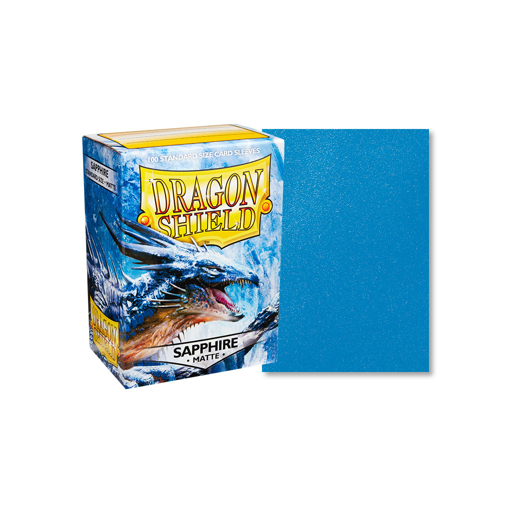 Dragon Shield - 100 Standard Sleeves Matte Couleur Sapphire